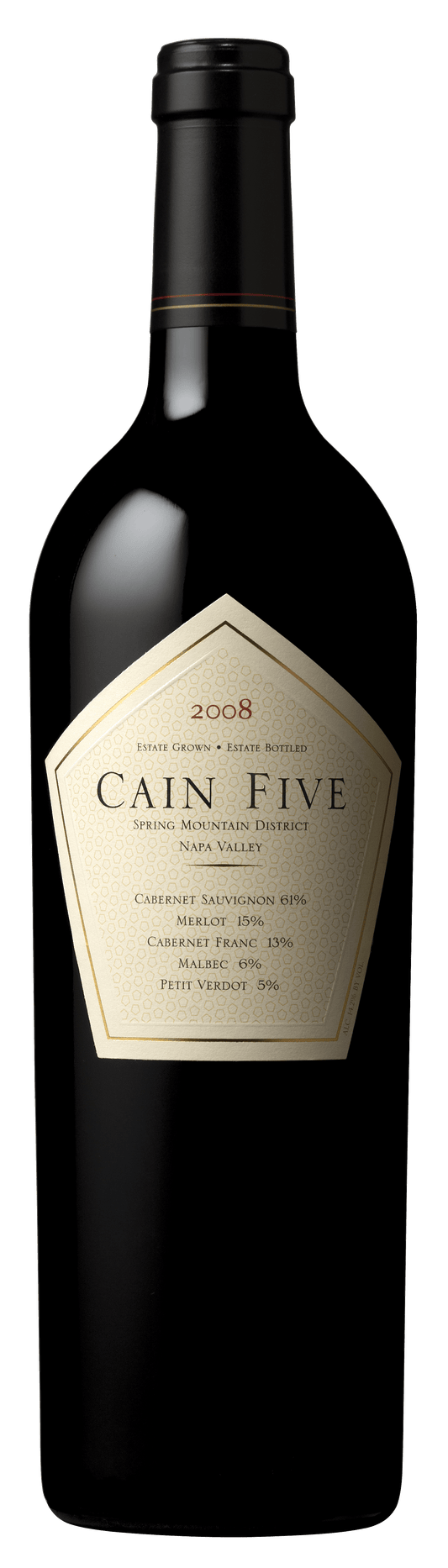 Cain Vineyard & Winery Red Blend Cain Five Spring Mountain District Napa Valley 2008