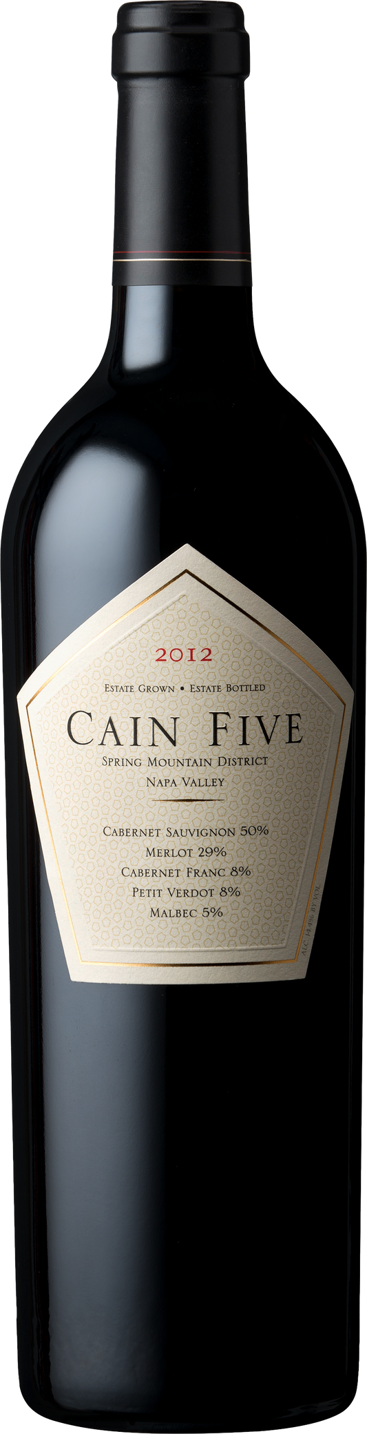 Cain Vineyard & Winery Red Blend Cain Five Spring Mountain District Napa Valley 2012